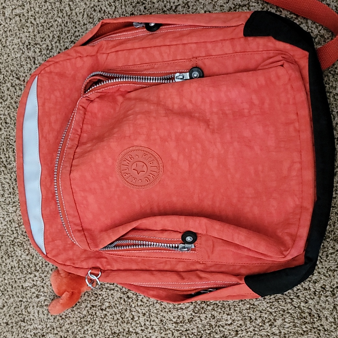 Kipling Orange Backpack